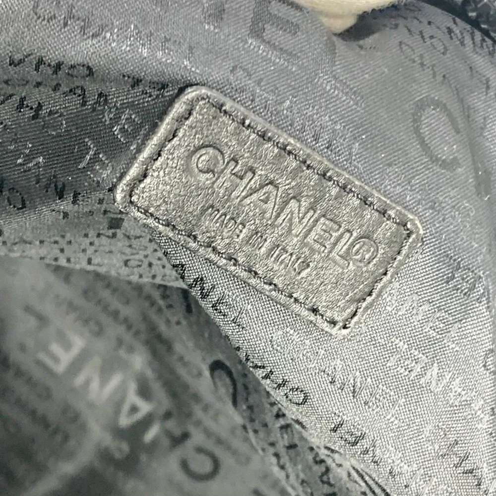 CHANEL Black Logo Shoulder Bag